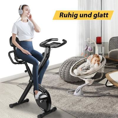 Vélo D'appartement Pliable Euroweb – Magnétique, Pédalage Souple, Neuf Sous Emballage