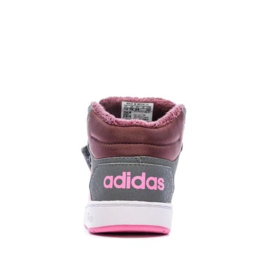 Baskets Grises Fille Adidas Hoops Mid 2.0 K - ADIDAS - Synthétique - Grey -  Blanc - Fille - Enfant - Lacets Grey - Cdiscount Chaussures