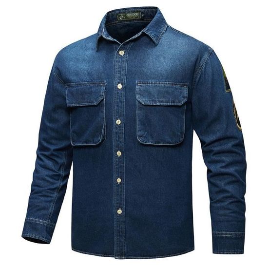 Chemise manches longues en jean – Taille 4 - Vêtements