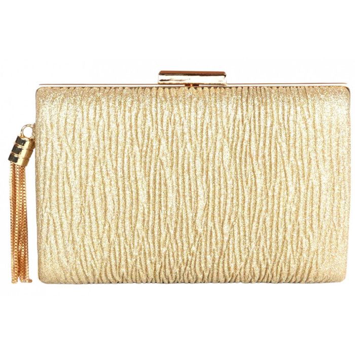 Minaudière / Pochette De Soirée - Dentelle Et Strass Sur Fond Blanc Cassé - Chaînette - Marque Accessorize (Desirs Essentiels) - Neuf Avec étiquettes