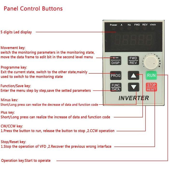 Jadeshay Régulateur De Vitesse Moteur AC 220V 400W - Contrôle Avant Arrière Pour Appareils Industriels