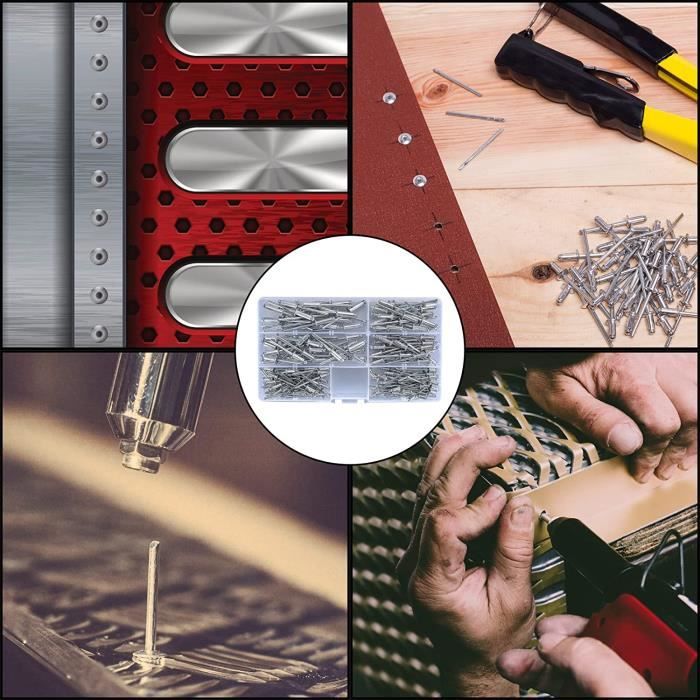 SOURCING MAP 10Pcs 6.4mm X 16mm X 16mm Aluminium Extrémité