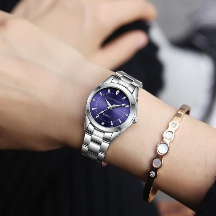 Montre femme etanche acier deals