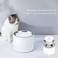 fontaine à eau pour chat en acier inoxydable, distributeur d'eau intelligent chat 1,35l, lumière led intégrée, pompe ultra-silencieu-3
