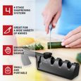 Aiguiseur de Couteaux de Cuisine - Outil d'affûtage de Couteaux Professionnel,Affûteur de