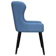 {Top Sélection} :-)9838 Lot de 6 Chaises de salle à manger Chaise de Salon Moderne - Fauteuil Chaise de cuisine Bleu - Tissu-3