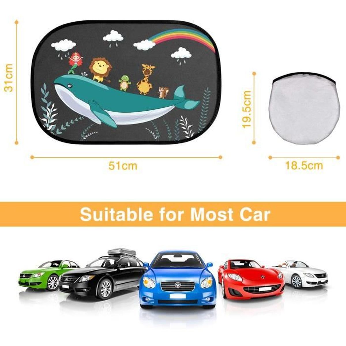 Pare Soleil Voiture Bebe Pare Soleil Auto Adhesifs Pour Enfants Pare Soleil Fenetre Pour Vitres Laterales Blocage Des Rayons Uv Cdiscount Auto
