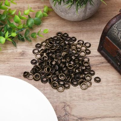 Lot de 100 rivets creux ronds de 3 mm pour cuir, cuir, rivets creux
