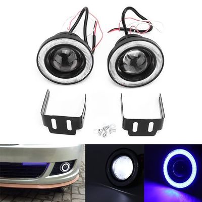 Phares Antibrouillard LED 3,5 Pouces Angel Eyes - Universel Pour Voiture, SUV, Camion - Blanc