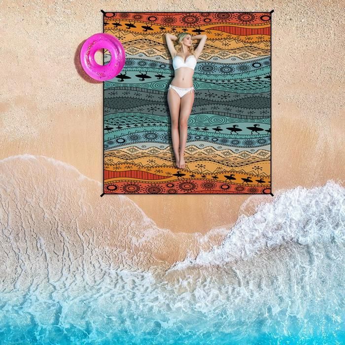 Couverture Mexicaine Style Sarape 150×210 Cm – Plage, Yoga, Pique-Nique, Camping, Déco Bohème Rose-Rouge