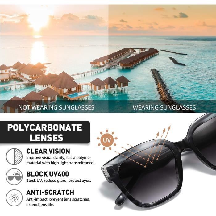 Lunette de soleil carré pas cher clearance