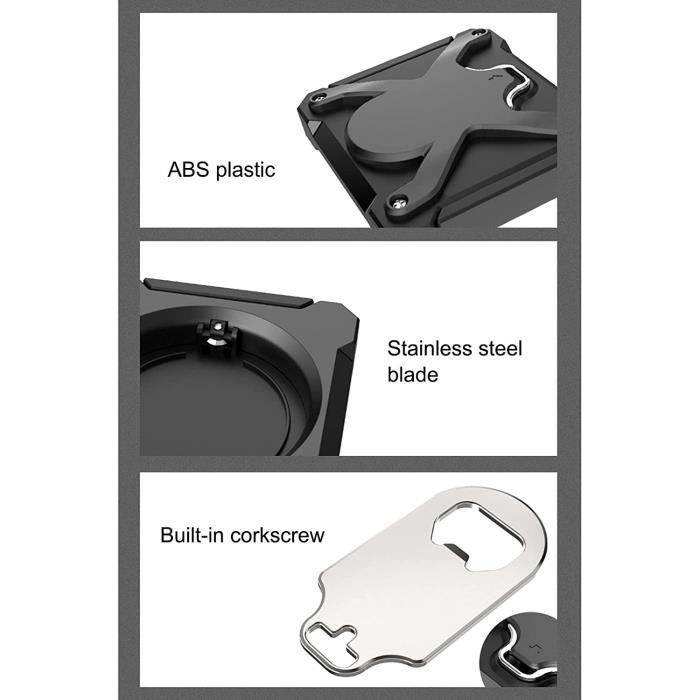Lot De 6 Ouvre-canettes Manuels – Avec Couvercle De Protection – Pour Soda, Bière, Boissons En Canette