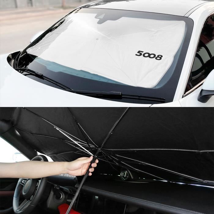 Pare-Soleil Universel Voiture 201x141cm Pliable - Protection Été Hiver Soleil Neige Poussière