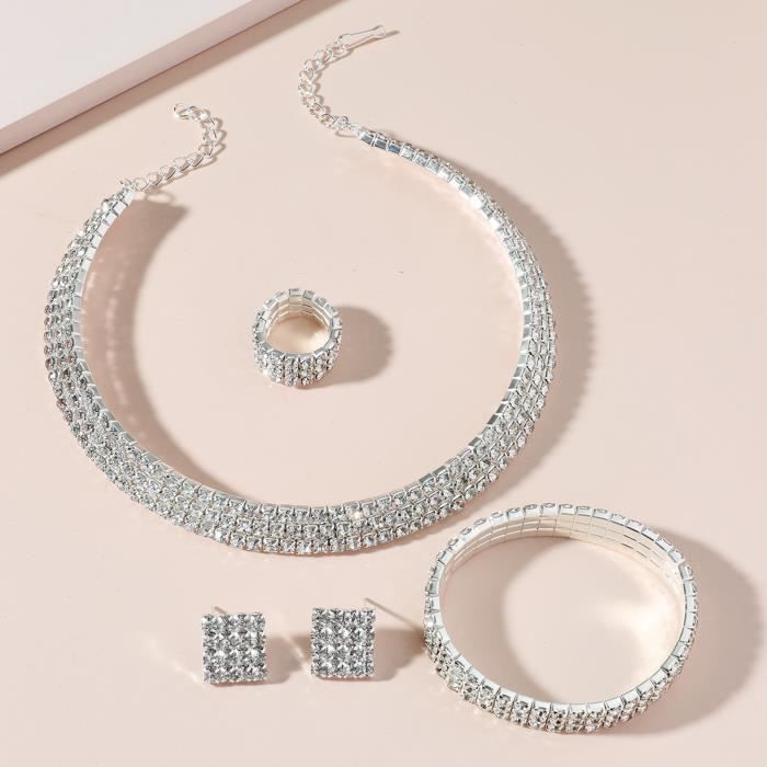 Abeillo Kit Bijoux Sirène Fille | Collier, Bracelet, Bague, Boucles D'Oreilles | Cadeau Anniversaire | À Partir De 3 Ans