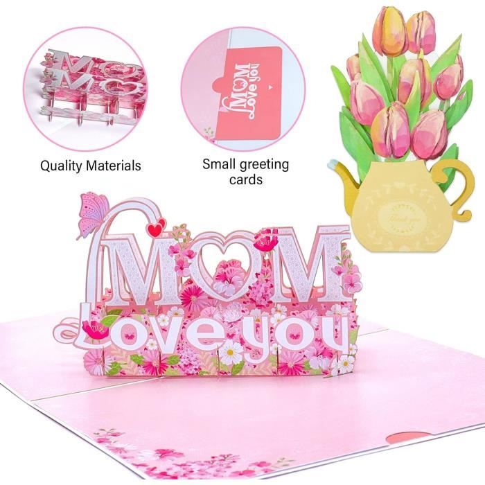 SHUZHENG Kit 6 Bouquets De Fleurs En Papier – Loisirs Créatifs – Cadeau DIY Fête Des Mères – Activité Manuelle Enfants