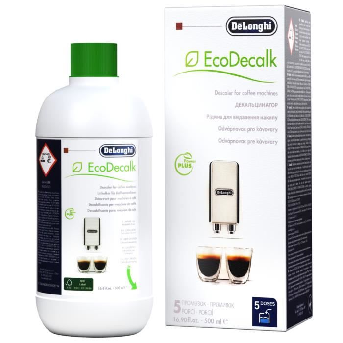 Détartrant EcoDecalk 500ml DeLonghi + 2x filtre à eau SER3017 DLS C002  DeLonghi, ECAM DeLonghi 21.117 Magnifica S - Cdiscount Electroménager
