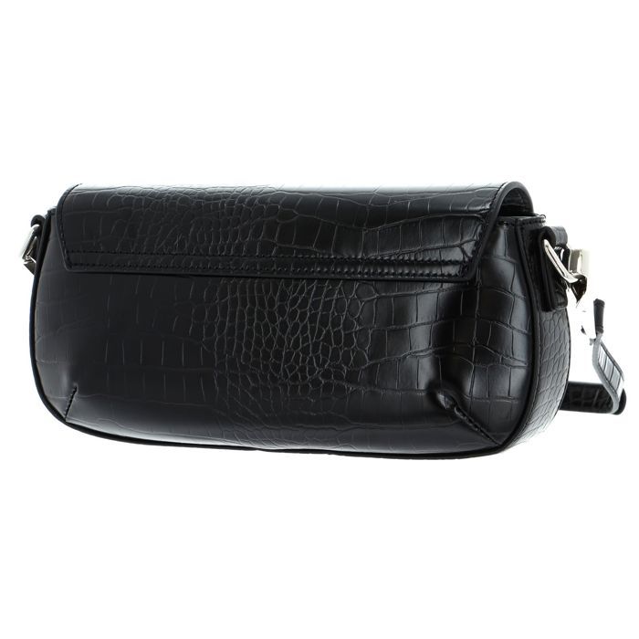 Sac Valentino Flap Re - Bandoulière Ajustable, Couleur Nero, 100% Polyuréthane