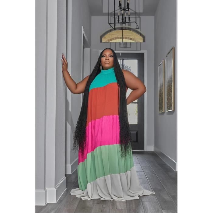 Robe longue plissée grande taille on sale