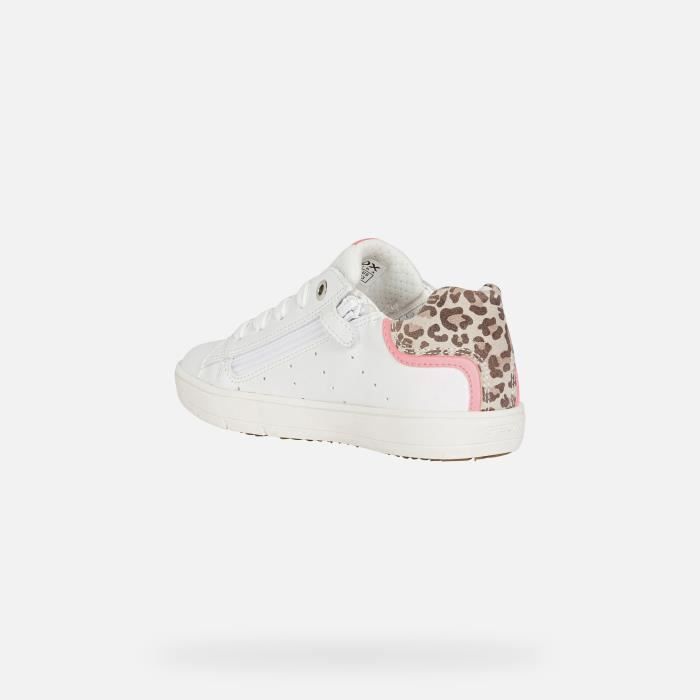 Baskets basses J SILENEX GEOX Fille Blanc Textile Zip