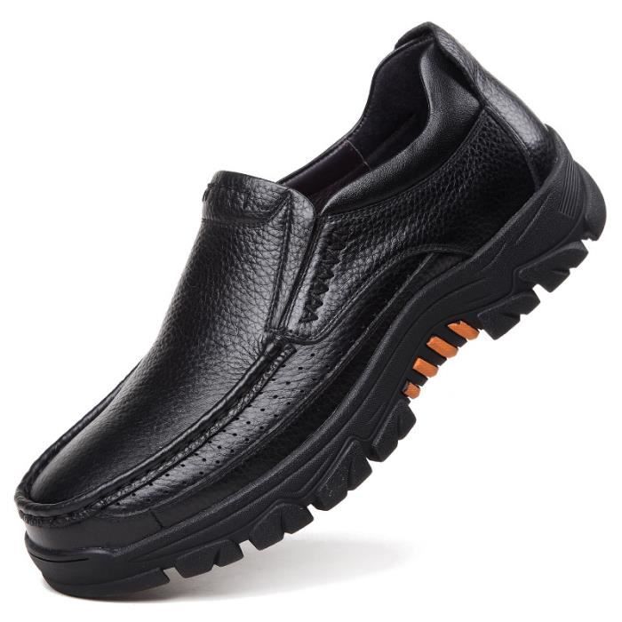 Mocassins en cuir de vache souple pour homme Chaussures