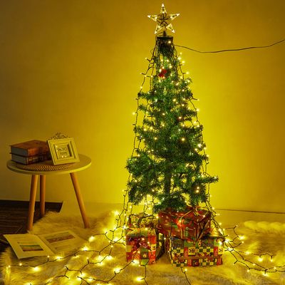Esvyit Guirlande Lumineuse Sapin De Noel Avec Anneau 2,8m X 10, 280 LEDs Girlande De Lumière
