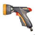 HOZELOCK - Pistolet d'Arrosage Multi-Jets Ultramax Pro Métal: pour l' Arrosage, Usage Intensif, Ergonomique et Extrêmement Robuste (Métal), Fonction Vérouillage et Contrôle du Débit, 7 Jets [2698 0000