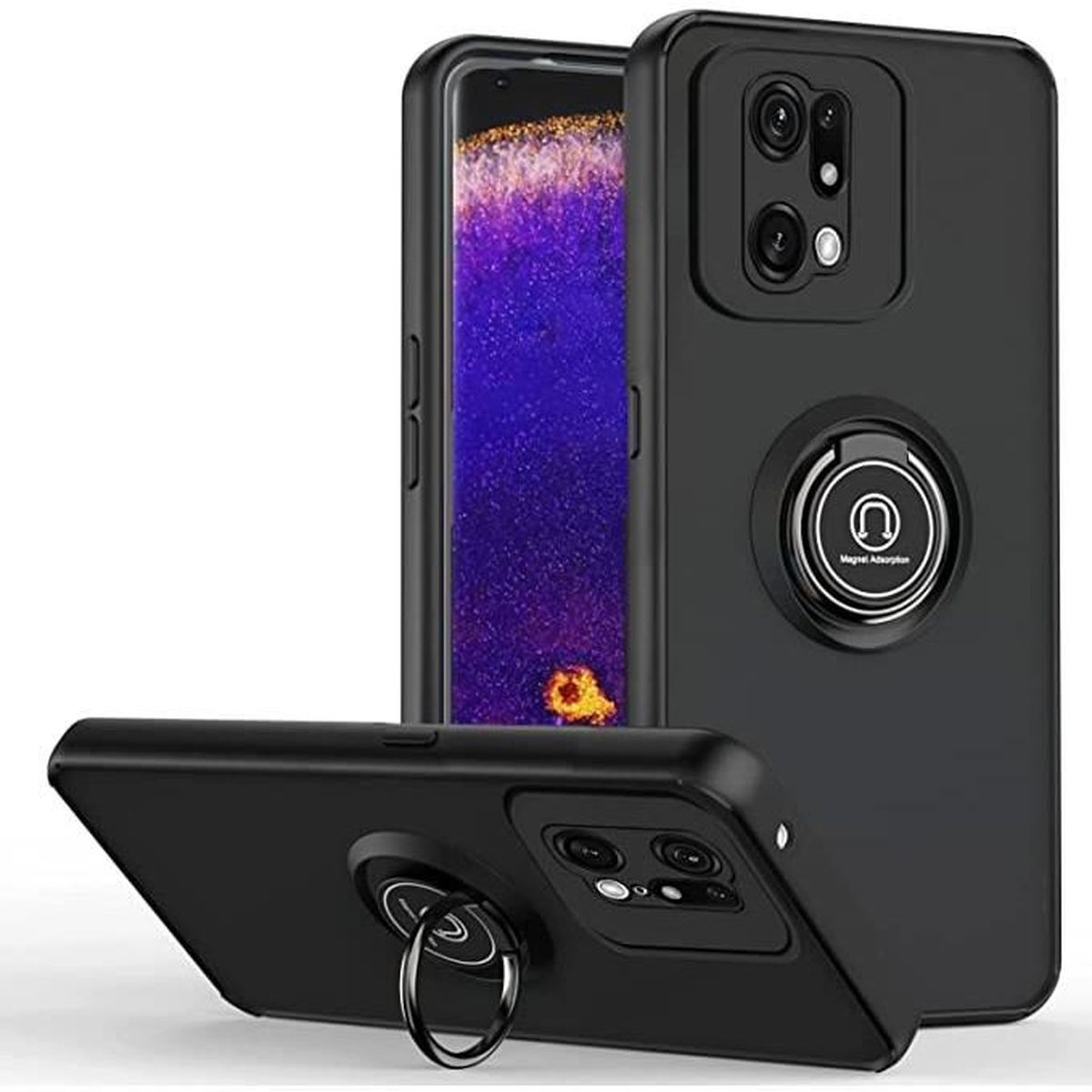 Coque Pour Oppo Find X5 tui Housse Antichoc Coins Renforces Support coque-pour-oppo-find-x5-tui-housse-antichoc-coins-renforces-support