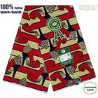 YANTASTIC Tissu - Super Wax - Hollandais African Wax Fabric - 6 Yards - Haute Qualité pour Robe de Mariage et Blazer - Type 074