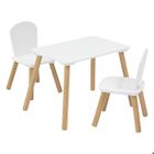 Ensemble table et 2 chaises enfant "Alex" blanc 3 pièces - Atmosphera createur d'interieur - Blanc