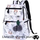 KYAMRC Sac a Dos Scolaire College Lycee Fille Ados Sac à Dos Collège École Lycée Ado Cartable Sac a Dos Ecole Daypack USB Port