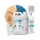 RESCHIMICA Résine époxy transparente pour tables et créations, effet verre - idéale pour artisanat, accessoires et design. Colorable (3,9 kg)