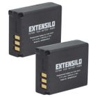 EXTENSILO 2x Batterie compatible avec Panasonic Lumix DMC-TZ5, DMC-TZ50 appareil photo (1000mAh, 3,7V, Li-ion)