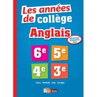 Les années de collège Anglais. 6e-5e-4e-3e , Edition 2016