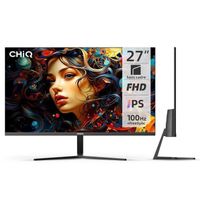 Écran PC Moniteur 27F650R CHiQ, 27'' 100Hz,FHD (1920 x 1080), IPS, 99% sRVB, HDMI,Haut-parleur intégré,2024