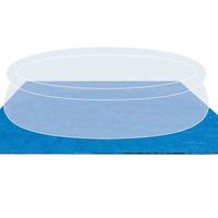 Tapis de sol pour piscine autoportante INTEX - 472 x 472 cm - Épaisseur 0,13 mm - Bleu