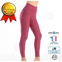 Pantalon de musculation et de yoga à haute élasticité avec poche à bulles - CONFO® - Rouge - Fitness - Respirant