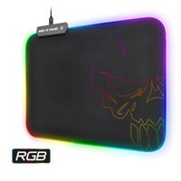 Tapis de souris GAMER RGB LED Antidérapant S.O.G RGB GAMING Skull - M SPIRIT OF GAMING MULTICOULEURS