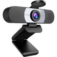 eMeet Webcam 1080P- Webcam C960 Full HD avec Double Microphone, Paramètres réglables, Grand Angle 90 ° avec Correction Automatiq135
