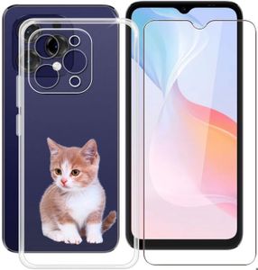 Housse Portefeuille 360° Pour Doogee N55 Pro - Cuir Artificiel Rouge Avec Motif Smile - Marque K-S-Trade
