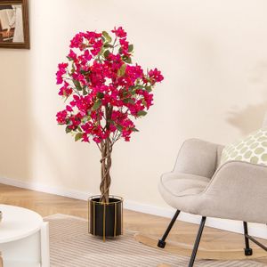 Arbre Artificiel Glycine 150cm - Plante En Pot Avec Fleurs Violettes | Pour Intérieur/Extérieur | Sans Entretien