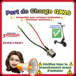 PIECES DETACHEES TROTTINETTE ELECTRIQUE PORT DE CHARGE GX16 de remplacement pour trottinet
