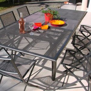 Salon De Jardin Table Alu 6 Chaises Plateau Achat Vente