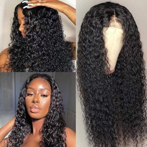DÉGUISEMENT Perruques - Curly Wigs Human Hair 4x4 Closure Lace