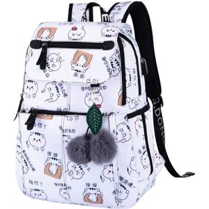 Mnory École Fille Sacs à Dos Scolaire Kawaii Ado Résistant Sac