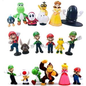 Super Mario - Figurine Luigi + Bloc question - Produits dérivés jeux vidéo  - Autour du jeu vidéo