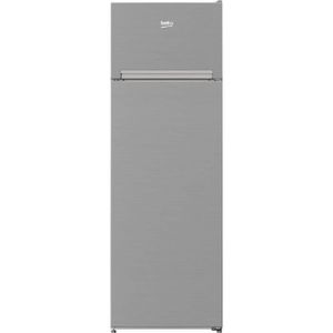 RÉFRIGÉRATEUR CLASSIQUE Réfrigérateur pose-libre double porte - BEKO - RDSA280K40SN - Classe E - 250 L - 160,6 x 54 x 57,4 cm - Gris Acier