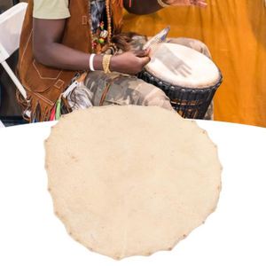 BONGO Dioche Peau de tambour en peau de chèvre pour bongos, tambours chamaniques, Djembes de 8, 10, 12, 13 et 14 pouces
