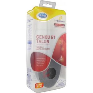 SEMELLE DE CHAUSSURE Semelles-Scholl Expert Support Semelle Anti-Douleur Genou et Talon T2 - 40 / 42 (Taille : 40-42)