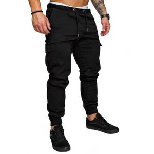 PANTALON Pantalon Cargo Homme Noir - Casual Jeans Sport Jog