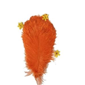 orange ADAMAI Lot de 10 plumes d'autruche naturelles 15-20 cm pour décoration de table de mariage 